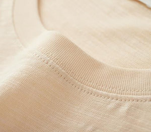 เสื้อยืดคอกลมชายพื้นยาวคอกลมผ้าฝ้าย95% 220ก. เสื้อยืดลำลอง - Product Image 5