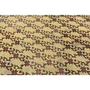 Tapis turc 4,8 x 8,3 pieds, tapis en laine unie jaune rouge vintage - Product Image 4