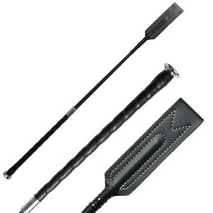 Látigos de Cuero para Caballos al por Mayor, Látigo de Alta Calidad para Montar a Caballo, con Varilla de Fibra de Vidrio y Mango de Goma, Látigo para Caballos al por Mayor - Product Image 1