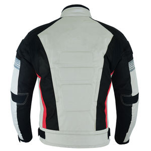 เสื้อแจ็คเก็ตมอเตอร์ไซค์คอร์ดูร่าแบบมีซิปหลายช่อง ระบายอากาศ แห้งเร็ว ปรับแต่งได้ สำหรับผู้ชาย แฟชั่นสตรีท ขายส่ง กำลังเป็นที่นิยม - Product Image 6