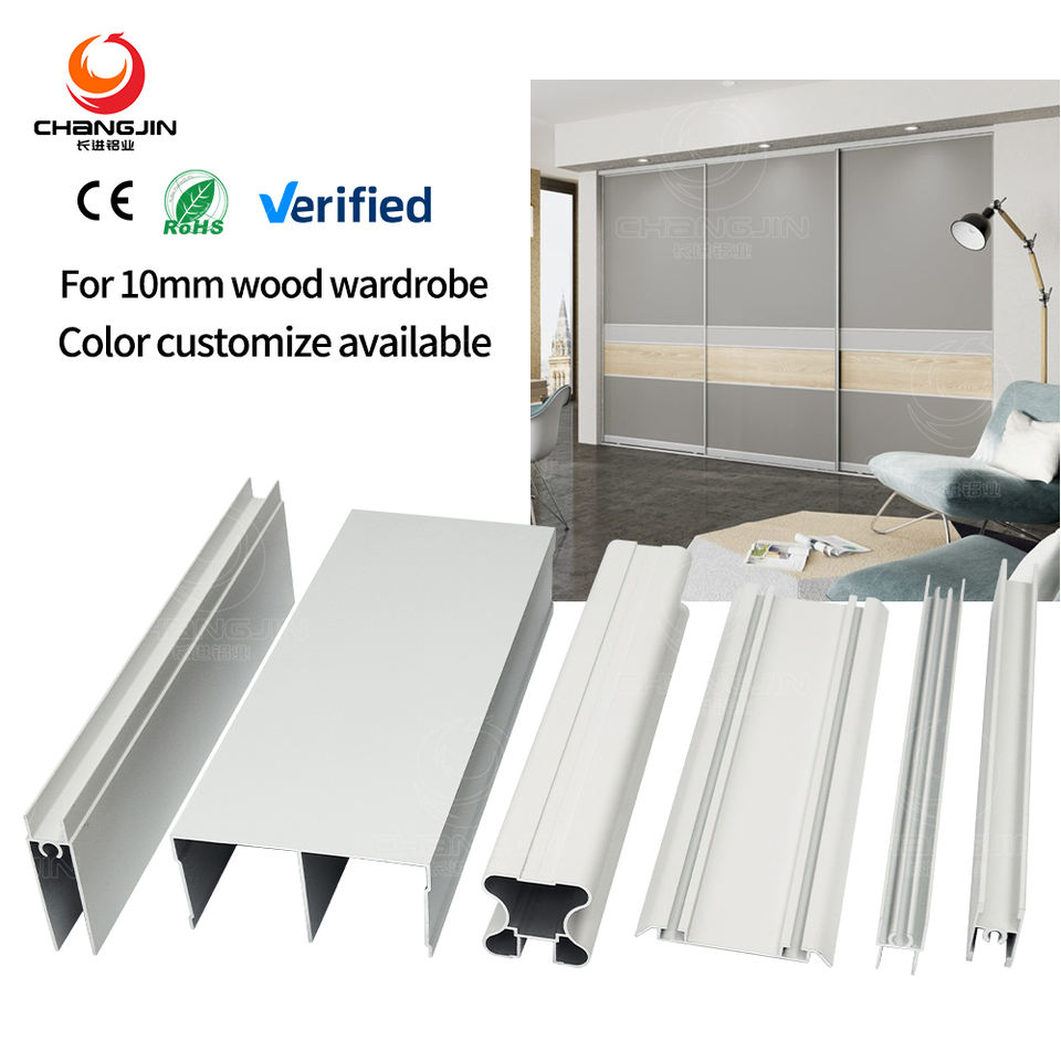 6063 T5 Wardrobe Aluminum Door Frame Profile for Interior Decoration ...