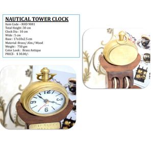 Antique Brass Modern Simple Interior Desk <b>Clock</b> Elegant Copper Detailing <b>Mechanical</b> Movement Eco-Friendly Design for Home/Office - Product Image 2