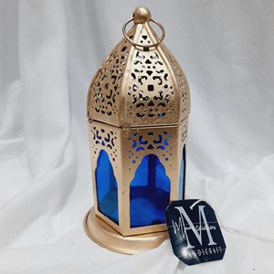 Linterna marroquí hecha a mano, soporte de luz de té, decoración navideña de Metal para bodas y uso doméstico para centros de mesa - Product Image 1
