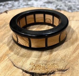 VARIOUS Unique Design Wooden Bangle and Bracelet Customized Size Wooden Bracelets Bangle Handmade <b>Flower</b> Wooden Bangle Cuff - Product Image 5