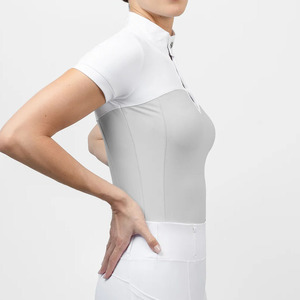 Camisas Ecuestres de Nuevo Diseño para Mujer, Camisa de Manga Corta para Exhibición Ecuestre, Venta al por Mayor de Fábrica, Camisa de Equitación para Mujer - Product Image 3