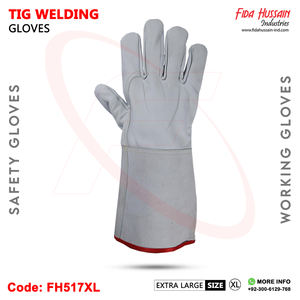 Gants en cuir de chèvre non doublés Durabilité Dextérité Abrasions Résistant aux crevaisons Tig Soudage Travail Gants de sécurité Aile Pouce - Product Image 4