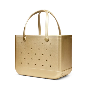 Bolsa de Mano Personalizada de EVA con Impresión UV, Bolsa de Playa de EVA con Patrón de Agujeros Dorados, Color Personalizado, Múltiples Tamaños, Venta al por Mayor para Tiendas Minoristas - Product Image 3