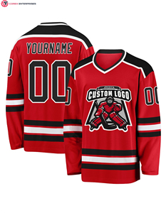 OEM Service Custom Sublimation Men's Ice Hockey Jersey Top Quality Premium Sublimation Ice Hockey Uniform for Adults - Product Image 1