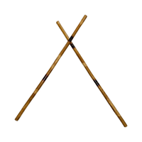 Bastones de Madera para Aikido EVI Kali Rattan, Multi-Diseño, 57.5 CM de Largo, 2.5 CM de Diámetro, Madera de Durazno, EVI 1902, Personalizados, Duraderos, Unisex