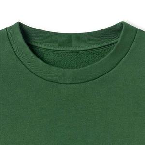 OEM personalizado de color verde de los hombres de cuello redondo Sudadera de alta calidad de algodón para hombres sudaderas de gran tamaño para el otoño y el invierno desgaste - Product Image 4