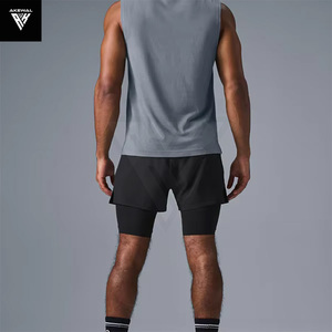 Factory Outlet Precio barato Logotipo personalizado Muscle Fit Plain Tank Tops Sin mangas Entrenamiento 100% Camiseta sin mangas de algodón para hombres Pedido a granel - Product Image 3