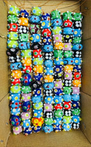 Handmade Multi-Colored Fancy Glass <b>Beads</b> Excel Exports Uttar Pradesh for Bracelets Necklaces Decorations <b>Crystal</b> Lampwork - Product Image 4