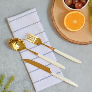 Juego de Cubiertos de Acero Inoxidable Plateado Hecho a Mano, Mango de Diseño, Elegante Juego de Cubiertos para Restaurante - Product Image 5