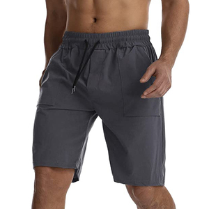 กางเกงกีฬาผู้ชายสั่งทำขายส่ง OEM ผ้าแคนวาสเป็นมิตรกับสิ่งแวดล้อม ระบายอากาศได้ดี โลโก้ด้านหน้าสั่งทำได้ สีและขนาดตามสั่ง - Product Image 5