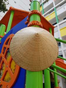 หมวกทรงกรวยแบบเอเชีย หมวกเวียดนามแบบนอหล่า วัฒนธรรมดั้งเดิม หมวกทำจากใบไผ่และใบปาล์ม หมวกทรงกรวย เวียดนาม - Product Image 5