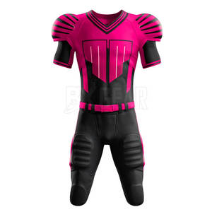 Uniforme de football américain le plus vendu avec logo personnalisé et nom fabriqué à partir de tissu en polyester adapté à l'équipe - Product Image 2