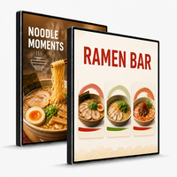Monitor de Publicidad para Comida Rápida, Pantalla IPS Cuadrada de 45 Pulgadas, 1900x1900, 350 Nits, WiFi, Reproductor de Anuncios de Fábrica