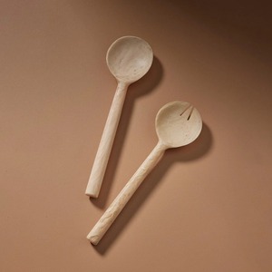 Ensemble de serveurs à salade en résine écologique personnalisable avec cuillère et fourchette pour la cuisine à domicile, mélange et service de salades - Product Image 3