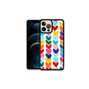 Coque en silicone premium JoieCreatif M-Fit pour iPhone 12 Pro, motif cœur, antichoc, design de créateur - Product Image 1