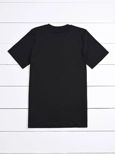 Conception de logo personnalisée OEM pour hommes et femmes, t-shirt à manches courtes classique et polyvalent, couleur unie, été - Product Image 2