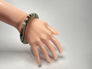 Crystal <b>Clear</b> <b>Resin</b> Bangles with Floating Flowers, Romantic Gift Option - Product Image 2