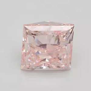 Cojín Rosa vívido elegante, cojín de diamante creado en laboratorio, corte Ascher, Diamante Suelto, Ideal para anillos, colgantes y joyería personalizada - Product Image 3