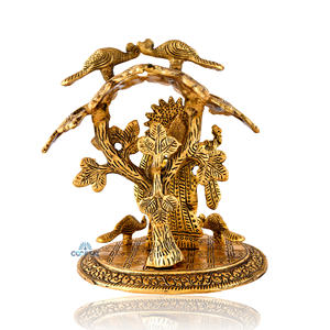 Radha Krishna <b>Statue</b> <b>Gold</b>-Plated Metal Welding Technique Tableware for Home Decoration & Gifting Brings Peace and Serenity - Product Image 4