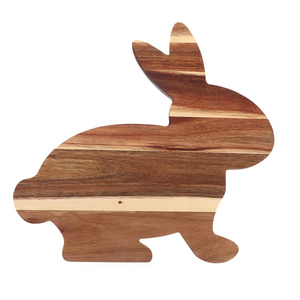 Tabla de charcutería de madera de acacia con forma de conejo única, tabla de cortar y cortar de alta calidad, plato de servicio elegante para uso en la cocina - Product Image 2