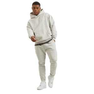 Sudadera con capucha en blanco de gran tamaño con diseño OEM de logotipo personalizado 600 GSM Sudadera con capucha con bordado 450 GSM Sudaderas con capucha de peso pesado para hombre - Product Image 4