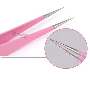 Pinzas de Precisión para Extensión de Pestañas Mega Volumen con Punta de Fibra y Logotipo Personalizado al por Mayor - Product Image 5