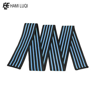 Enveloppe de genou en coton avec élasticité Logo personnalisé Protection Fitness Essential pour l'haltérophilie Powerlifting Gym Workouts Respirant - Product Image 3