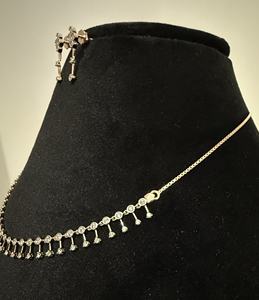 Ensemble de colliers en or 14 carats avec diamants naturels Bijoux de luxe élégants pour femmes avec coupe brillante ronde et certification tierce partie - Product Image 6