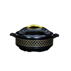 Majestic Shine Luxury Insulated Food Warmer Grande Capacité Noir & Or, Plat de Service Isotherme avec Couvercle pour la Maison et la Restauration - Product Image 1