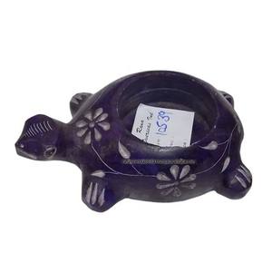 Bougeoir chauffe-plat tortue en stéatite pour décoration de table de fête de mariage - Product Image 2