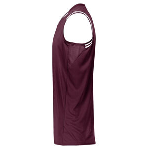 เสื้อบาสเก็ตบอลทีมสโมสรแบบกำหนดเองสำหรับผู้ชาย ผ้าโพลีเอสเตอร์ แห้งเร็ว ระบายอากาศดี คอวี แขนเสื้อแบบมีรูระบายอากาศ ทรงเข้ารูป - Product Image 3