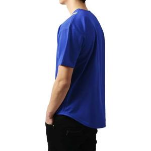 Camiseta de béisbol para hombre, camisetas a rayas, camiseta blanca deportiva con botones lisos, camiseta de secado rápido transpirable de poliéster de Color azul para adultos - Product Image 4