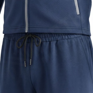 Conjuntos Deportivos Personalizados de Felpa de Algodón y Poliéster con Cremallera, Diseño Liso para Hombre, Ajuste Cómodo y Delgado, Ropa Deportiva, Color Personalizado - Product Image 5