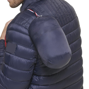 Custom Color Men's Winter Puffer <b>Jacket</b>-Front Logo Eco-Friendly Breathable Lightweight Nylon/Polyester <b>Mandarin</b> <b>Collar</b> Windproof - Product Image 5