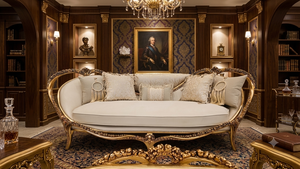 MEJOR PRECIO, Juego de Sofás Chesterfield de Tela de Seda, Estilo Europeo Antiguo y Lujoso, Muebles Hechos a Mano para Sala de Estar - Product Image 2