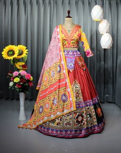 Most Trending Heavy Flair Soft <b>Butter</b> Silk Reversible Lehenga Choli for Parties & Weddings - Product Image 1