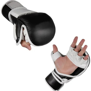 Guantes de agarre originales de calidad superior personalizables para sparring, guantes de entrenamiento de boxeo, guantes de mano abierta de lucha MMA - Product Image 3
