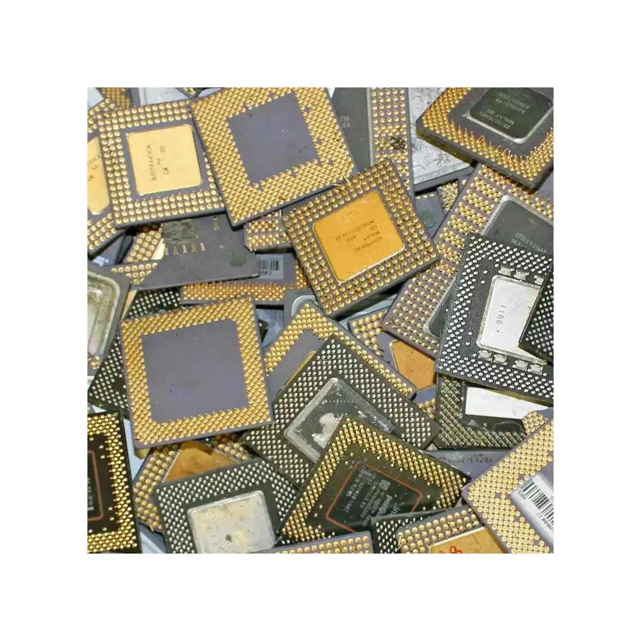 Rottami di CPU in ceramica con perni dorati/rottami di processori/ceramica Intel Pentium Pro a prezzo all'ingrosso