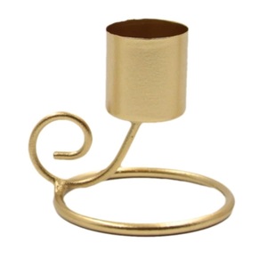 Bougeoir décoratif en métal de luxe moderne élégamment conçu pour les événements formels mariage église automne vacances et décoration intérieure - Product Image 4