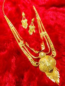 Juego de Joyería Clásica Unisex Chapada en Oro de 24 Quilates Incluye Aretes de Plata - para Aniversario, Exportado de India, Bulgaria, Turquía, Alemania - Product Image 3