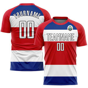เสื้อฟุตบอลลายธงชาติแคนาดาพิมพ์ซับลิเมชันสีขาว-ดำ - Product Image 6