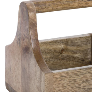 Caddy de almacenamiento de madera Natural 100% de diseño Vintage de alta calidad, organizador para interiores y exteriores, herramientas de café, compra directa, exportador indio - Product Image 5