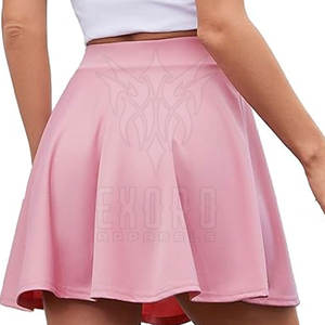 Cotton / Polyester Skater <b>Skirt</b> Fashion Wear Short Length Summer Best Design Hot Sale Women for Women High Quality Custom Casual - Product Image 1