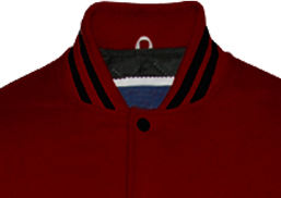 แจ็คเก็ตวาร์ซิตี้คุณภาพสูง แบบกำหนดเองสำหรับฤดูหนาว ทำจากผ้าขนสัตว์ 100% ปักลายเชนิลล์  แจ็คเก็ตเบสบอลเรียบง่ายสำหรับผู้ชาย แจ็คเก็ตวาร์ซิตี้ Letherman - Product Image 3