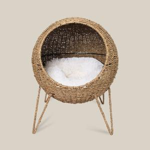 Best Selling Handwoven Seagrass Elevated Pet House Sustainable Handmade Cat <b>Dog</b> <b>Bed</b> With Legs Wholesale Export Factory Price - Product Image 2