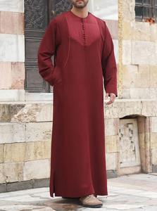 Pakistanais indien Vintage hommes Thobes Jubbah confortable grande taille vêtements islamiques respirant en vrac quantité musulman traditionnel - Product Image 6